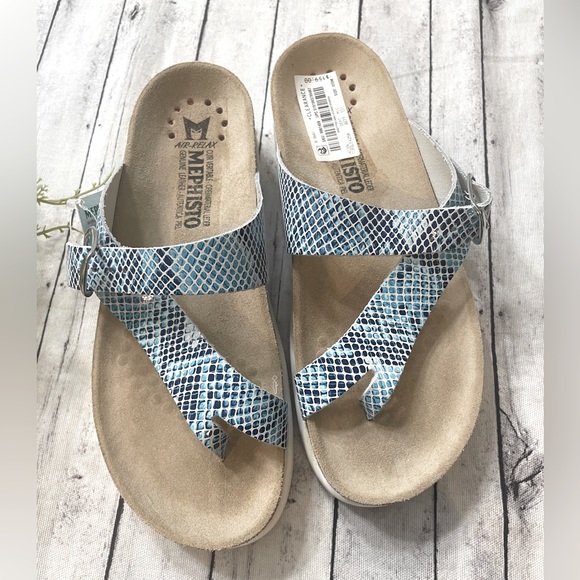 New Mephisto Women's Helen - Turqoise Sand Boa - Picture 2 of 8